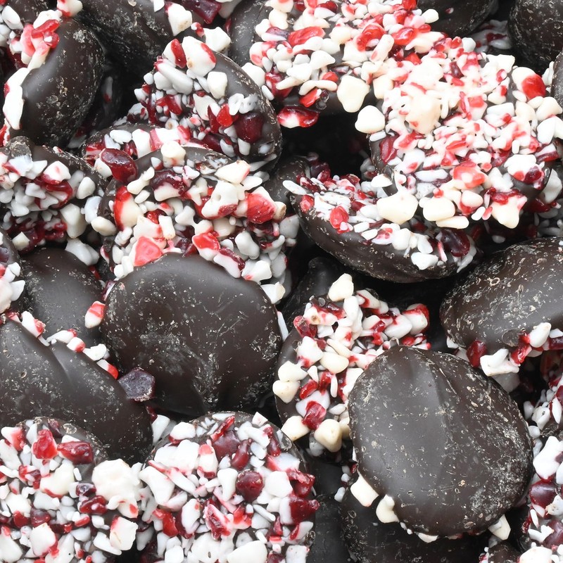 Candy Retailer Dark Chocolate Peppermint Crunch Chocolate Drops 1 Lb
