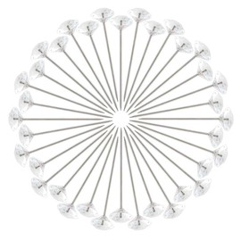 Clear Corsages Pins Head Pins Floral Bouquet Pins Diamond Shape Flower Pins (Pack of 100)