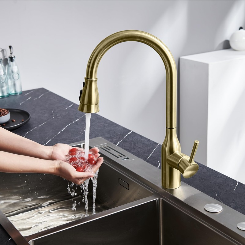 TIORIY Kitchen Faucet Head Replacement with 15 Adapters, 3 Modes