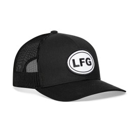 HAKA LFG Let's Freaking Go Trucker Hat for Men & Women, Mesh Outdoor Hat, Adjustable Snapback Baseball Hat, Golf Hat Black