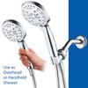 AquaSpa High Pressure 6-setting Luxury Handheld Shower Head – Extra