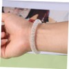 IWOWHERO 5pcs Wrist Massage Care Bracelet for Women Girls Silver