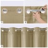 MitoVilla No Hooks Needed Extra Long Shower Curtain Liner Set,