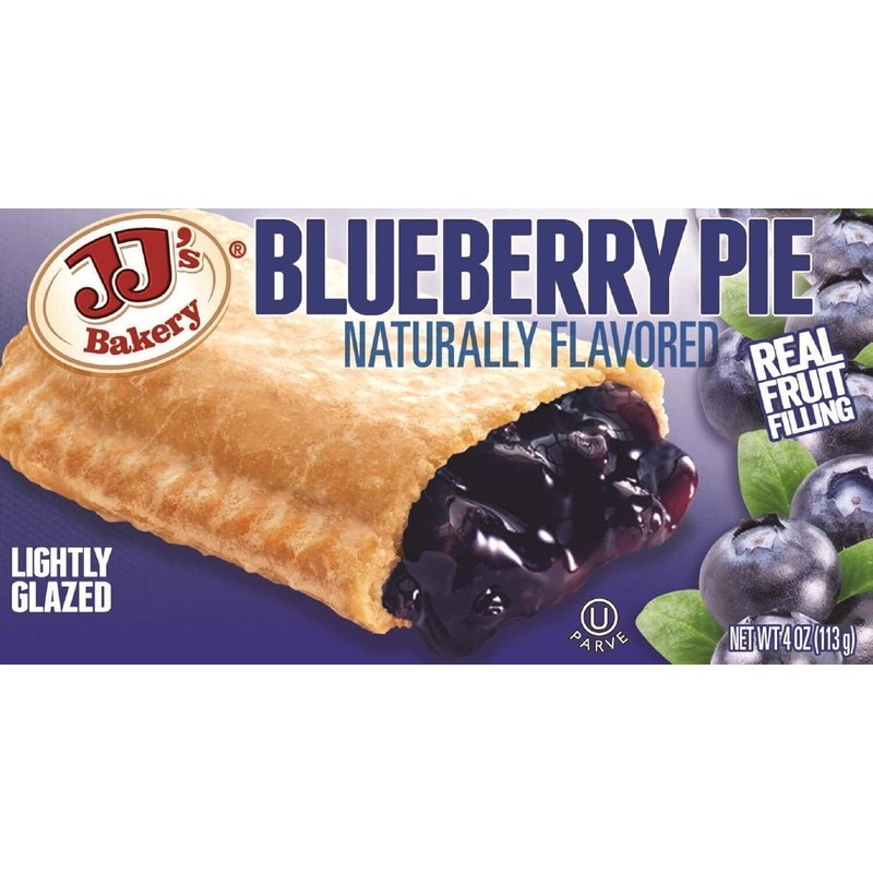 JJ's Bakery Blueberry Snack Pies, Individual Dessert, Fresh-Baked, Perfect fo...