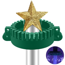 Menkxi Christmas Tree Mega Topper Light Hook Christmas Mega Tree Topper Flag Pole Hooks for Christmas Tree Lights Flagpole Lights Decoration, 7 x 5 x 1 3/4 Inch