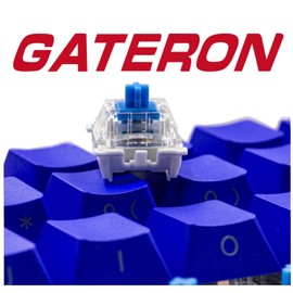 Gateron 70 Pcs G pro 3.0 Mechanical Keyboard MX Switch,Linear pre lubed RGB SMD Gaming Keyboard Tactile Switches 3 Pin (Blue)
