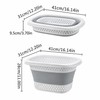 Collapsible Plastic Laundry Basket for Dirty Clothes Storage – Space-Saving