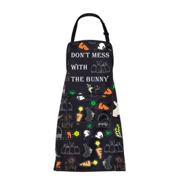BNQL Bunny Rabbit Apron Bunny Easter Gift Rabbit Bunny Gifts For Bunny Rabbit Lovers Don't Mess With The Bunny Chef BBQ Apron