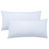 NatureMark Pack of 2 Jersey Cushion Covers, Side Sleeper Pillows,