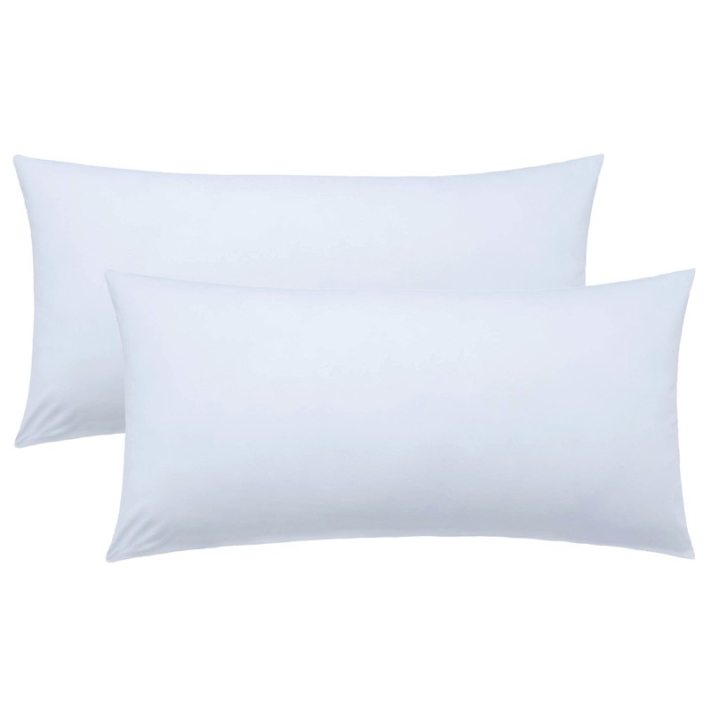 NatureMark Pack of 2 Jersey Cushion Covers, Side Sleeper Pillows,