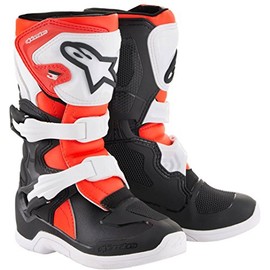 Alpinestars 2014518-1231-10 Tech 3S Boots Black/White/Red Sz Y10