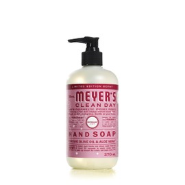 Mrs. Meyer's Clean Day Liquid Hand Soap, Peppermint, Cruelty Free and Biodegradable Hand Wash Made with Essential Oils, 370 ml Soap Pump Bottle