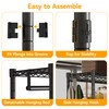 Higeego Rolling Clothing Rack for Hanging Clothes Heavy Duty Garment