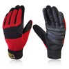 Intra-FIT Climbing Gloves Faux Leather Work Gloves Abrasion Protection Climbing