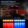 Nilight 24LED Traffic Advisor Strobe Lights 2 In 1 Red