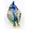 SEVENBEES Bird Trinket Box Metal Enameled Animal Figurines Collectable Wedding