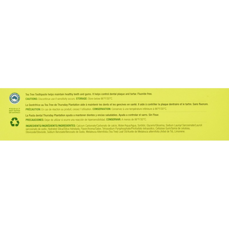 Thursday Plantation Tea Tree Toothpaste 110 gr