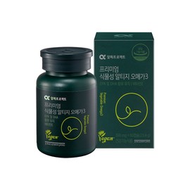 Alpha Project Premium Vegetable RTIZomega 3 390mg 60 Capsules / 알파프로젝트 프리미엄 식물성알티지오메가3 390mg 60캡슐