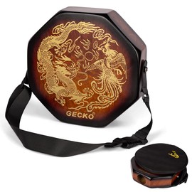 GECKO Octagonal Cajon Drum SD8S – Portable Hand Percussion Instrument with Detachable Strap & Carry Bag, Birchwood Body & Rich Sound