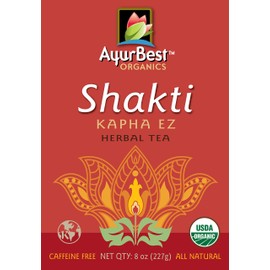 Shakti Kapha EZ Herbal Tea, Organic, USDA Certified Organic, Net Wt. 8 oz (227g), Loose Tea