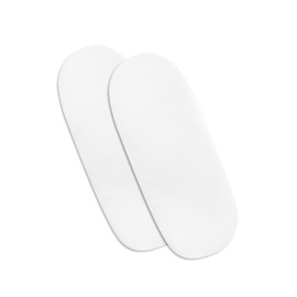 Hajran Linen – 100% Pure Cotton Pack of 2 Moses Basket Fitted Sheets | High Thread Count Fabric, Soft & Durable (White, 73-76 x 28-30 cm)