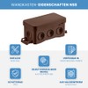 SIMET Connection box NS8 Fastbox & Hook brown, dimensions 45
