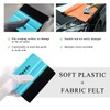Wevdn 4 PCS Felt Edge Squeegee Car Wrapping Tool Kit,