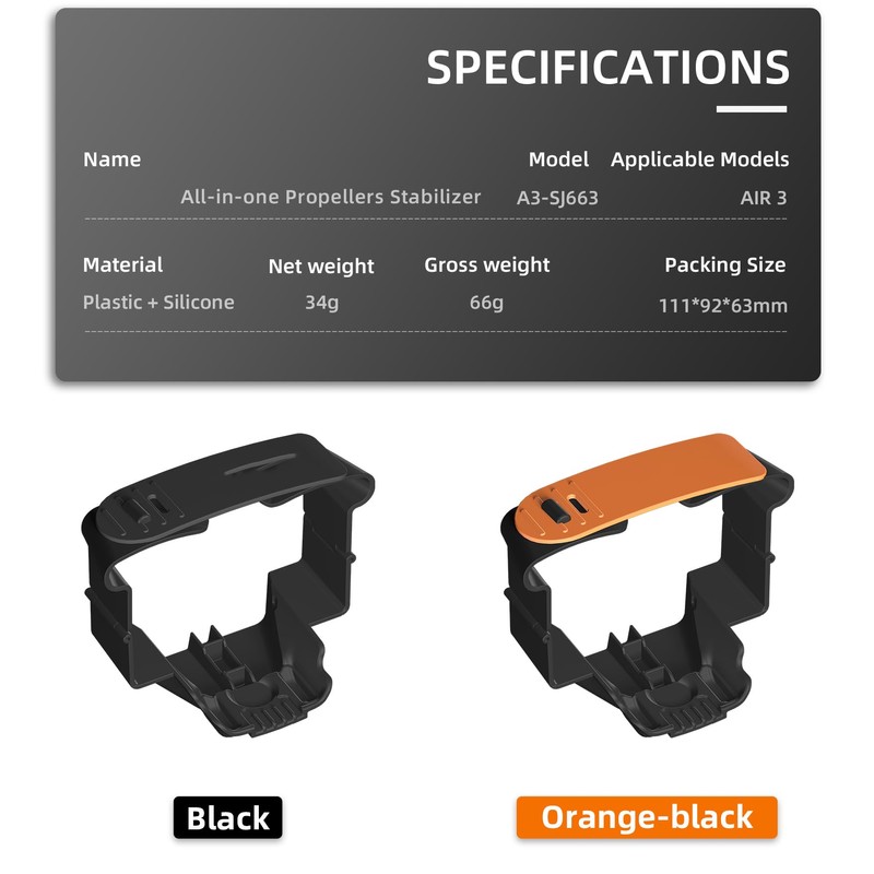 CERFFOOL Propeller Holder for DJI Air 3S/Air 3 Propeller Guard