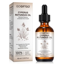 GOGIFTGO Cyperus Rotundus Oil,Cyperus Oil,Cyprus Rotundus Oil for Hair Removal,Cyperus Oil Natural, Soothing and gentle,Reducing Body Hair Growth,Smooth Skin & Hair Removal,60ml