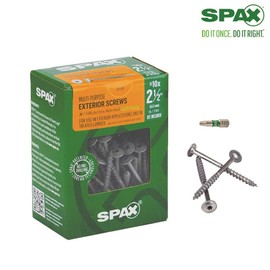 SPAX #10 x 2-1/2" Wafer Head Partial Thread T-Star+ HCR-X Exterior 1LB 75CT