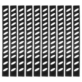 uxcell 50Pcs Blade Edge Guards Knife Protector, 215x20x4mm Plastic Blade Edge Cover Sleeves Universal Knife Covers Knife Sheath for Kitchen, Black