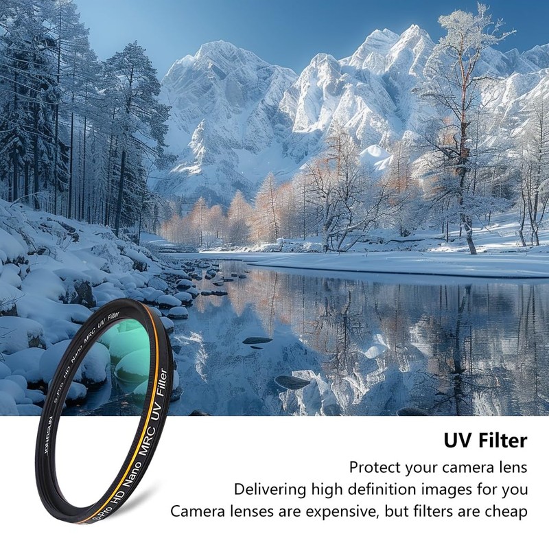 JONGSUN 86mm UV Filter, S-Pro HD Nano MRC16 Camera Ultraviolet