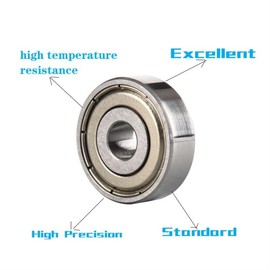 DUKUTS 638ZZ 2RS Bearing 8X28X9mm 2/4PCS Ball Bearings (Size : 638-ZZ 8X28X9mm, Color : 4PCS)