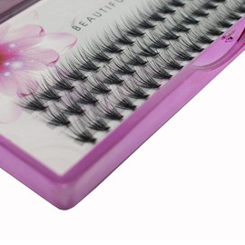 Dedila 8/10/12/14/16/17/18/20mm 60pcs 20 Root Grafting Individual False Eyelashes Mink Natural Long Eye Lashes Cluster Extension Makeup Beauty Fake Eyelash (16MM)