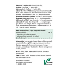 Jamieson Jamieson Vitamin C and Zinc 500mg 400 Tablets