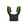 Scuba Choice Ultra Black Silicone Mouthpiece with Regulator Tie -