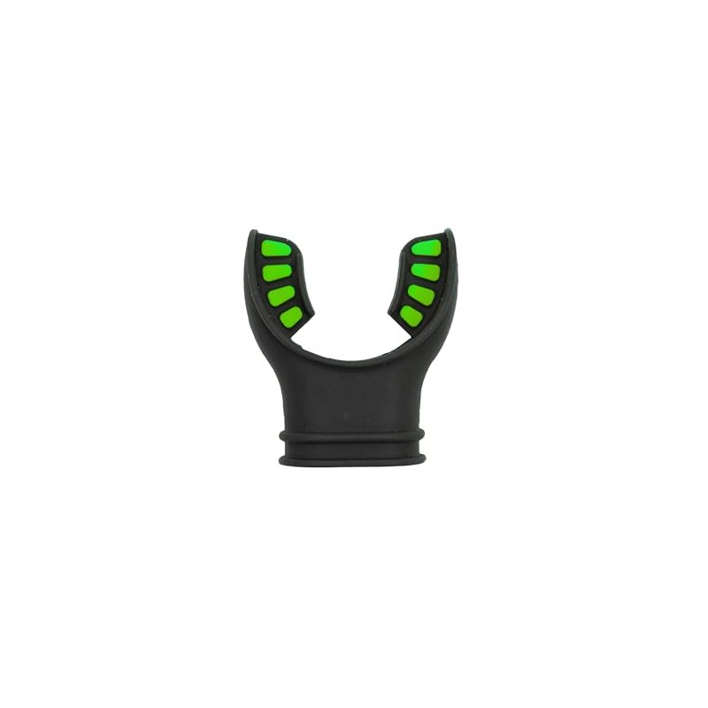 Scuba Choice Ultra Black Silicone Mouthpiece with Regulator Tie -
