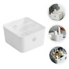 Minkissy 1pc Plastic Stylish Organizer Cosmetics Storage Box Desktop Organizing