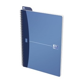 Oxford Urban, Office Notebook A4, 100 Pages, 7mm lined, Twin-wire, Blue