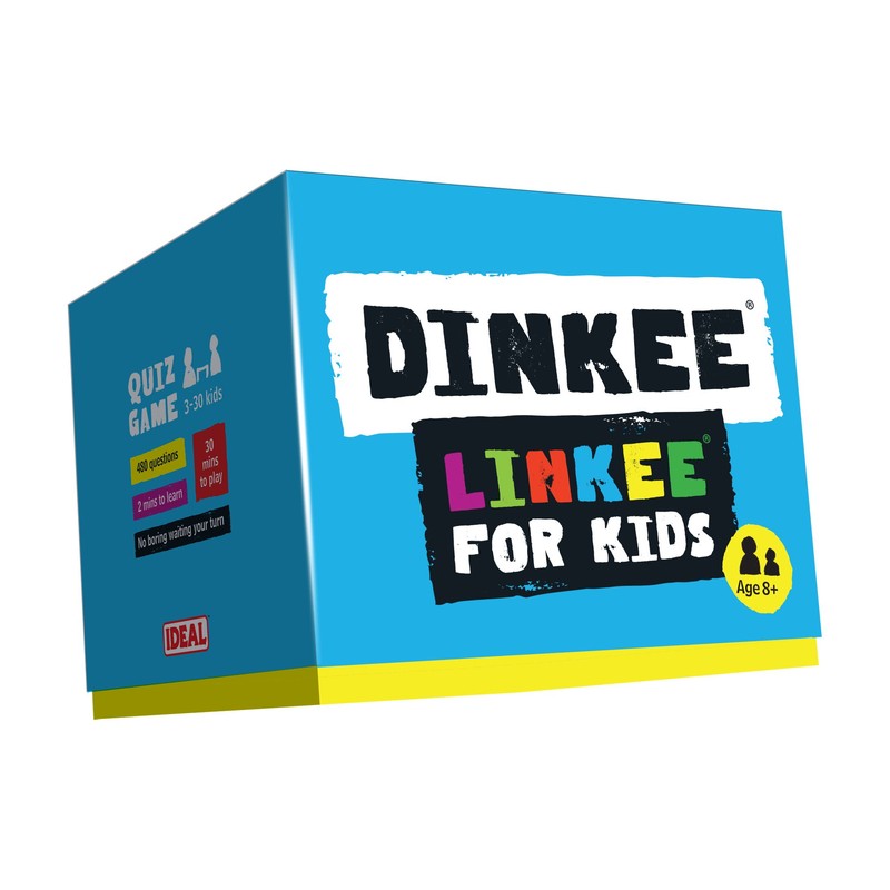 IDEAL | DINKEE LINKEE trivia game for kids: Four little