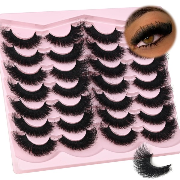 Faux Mink False Eyelashes - Soft Fluffy 3D Dramatic Volume
