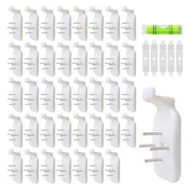 HLIWS Traceless Wall Hooks, Invisible Picture Hanger Holders, 40 Pieces, Traceless Nails, for Hanging Paintings, Wedding Photos, Mirrors, Watches