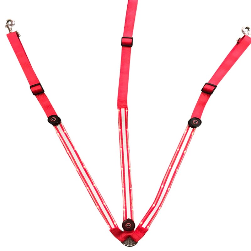SSZYace Adjustable LED Horse Breastplate Collar, Nylon LED Night Flashing