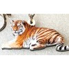 Tiger Relaxing Flat Acrylic Key Ring Keychain Jewelry