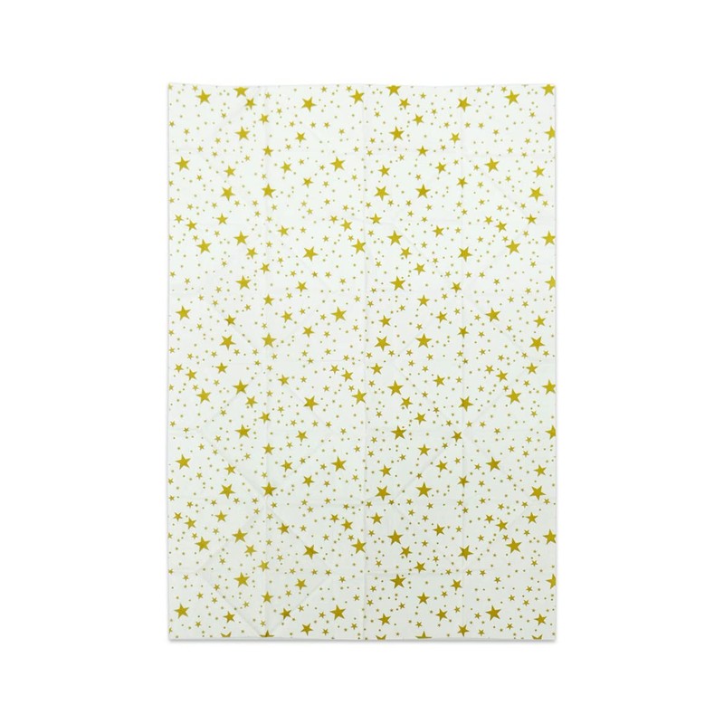 Fanxyware Star Shaped Origami Dinner Napkins with Gold Stars on