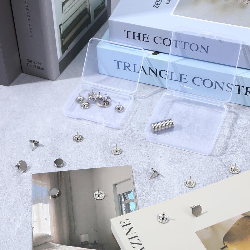 Hpmjz 20 pcs Magnetic Push Pins Magnet Thumb Tacks Cute