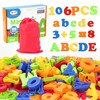 Magnetic Letters and Numbers Set 106 Pieces