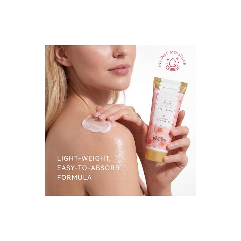 Cesta de Regalo Spa Luxetique Rose Fragrance Premium 8pc Gift