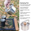 1000ml Camping Pot Stainless Steel Portable Outdoor Tea Coffee Pot