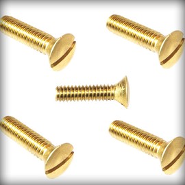 New Pack of 50 Pcs 6-32 x 3/4" inch Solid Brass Oval Head Hardware Machine Screws Kit Slotted Drive Set Warranity by Pr-Merchant